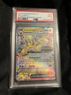 Pokemon Jolteon ex Prismatic Evolutions 030/131 Holo Promo EX PSA 9 - Image 1