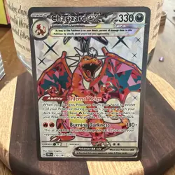 Pokemon Charizard ex 215/197 SV03 Obsidian Flames EX Ultra Rare Holo - Image 1