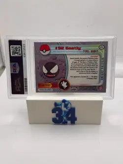 2000 TOPPS CHROME POKEMON T.V. #92 GASTLY SPECTRA PSA 10 GEM MINT - Image 2