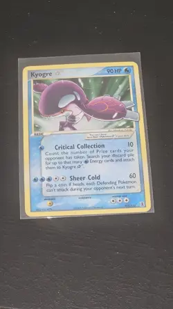 Pokemon Ultra Rare Gold Star-Holo Kyogre 112/113 Delta Species - Image 1