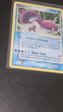Pokemon Ultra Rare Gold Star-Holo Kyogre 112/113 Delta Species - Image 3
