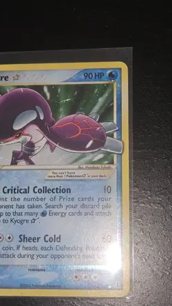 Pokemon Ultra Rare Gold Star-Holo Kyogre 112/113 Delta Species - Image 5
