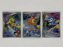 Pokemon TCG First Partner Illustration Collection Series 1 Gen 4 Sinnoh Starters - Image 1