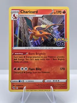 Charizard 010/078 Holo Rare Pokemon GO Pokemon NM - Image 1
