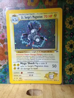 Lt. Surge's Magneton 8/132 - Holo Rare - Vintage Pokemon TCG: Gym Heroes - HP - Image 5