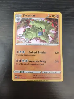 2020 Pokemon Tyranitar 088/189 Swsh03: Darkness Ablaze Holo - Image 1