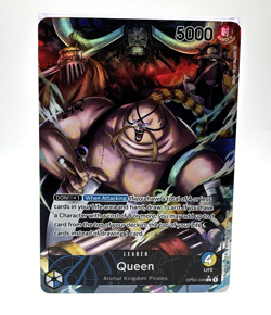 One Piece Queen OP04-040 Leader (Alt Art) Kingdoms Of Intrigue NM ENGLISH - Image 1