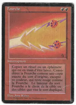 ►Magic-Style◄ MTG - Fork - French Revised FBB - Played/Poor - Image 1