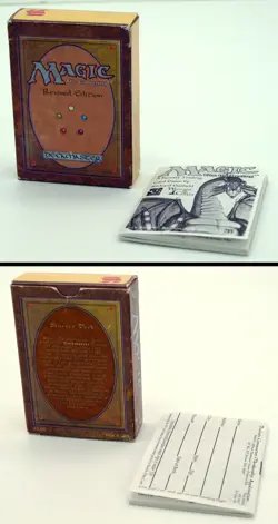 Magic: The Gathering (MTG) - Vintage Empty Starter Booster Boxes and Manuals Lot - Image 2