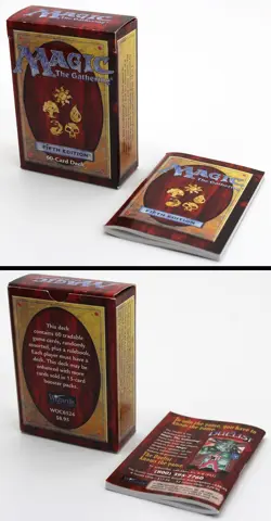 Magic: The Gathering (MTG) - Vintage Empty Starter Booster Boxes and Manuals Lot - Image 3