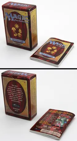 Magic: The Gathering (MTG) - Vintage Empty Starter Booster Boxes and Manuals Lot - Image 4