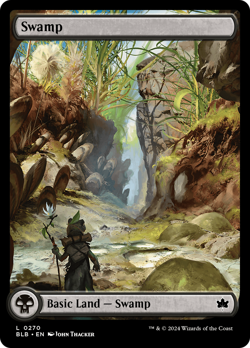 x1 Swamp BLB Bloomburrow MTG 270 FULL ART BASIC LAND M/NM 1x - Image 1