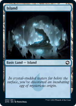 4x Island (266/281) - Foil MTG Adventures in the Forgotten Realms NM Magic Foil - Image 1