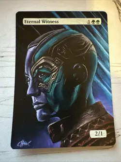 Eternal Witness - Full Art / Altered - MTG / Magic the Gathering Hand Painted - Image 1