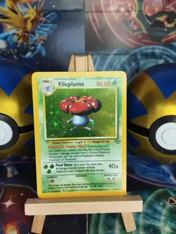 Pokemon Karte Giflor JU 15 /64 Jungle Vileplume WOTC Holo PSA EN EX- - Image 1