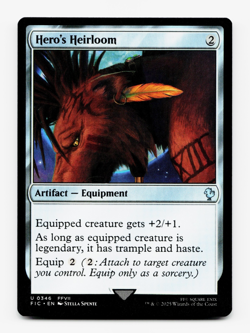 Hero's Heirloom [Commander: Final Fantasy] MTG Magic - NM/M - Image 1