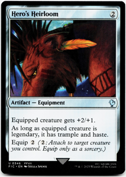 Hero's Heirloom [Commander: Final Fantasy] MTG Magic - NM/M - Image 3