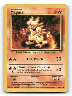 Magmar 36/102 - Base Set - Pokemon Card MP - Image 1