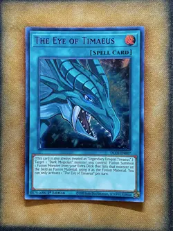 Yugioh The Eye of Timaeus DLCS-EN007 Ultra Rare 1st Ed PURPLE NM - Image 1