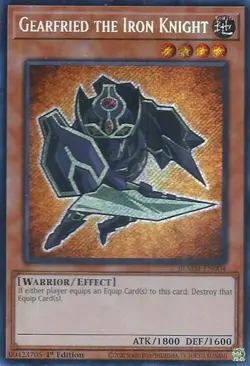 Gearfried the Iron Knight BLMM-EN004 YuGiOh Secret Rare 1st Edition Near Mint - Image 1