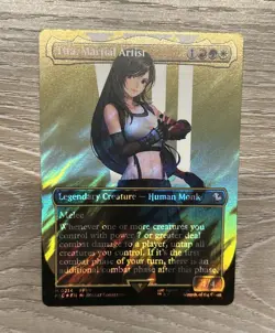 Magic the Gathering MTG Tifa, Martial Artist Borderless Surge Foil Final Fantasy - Image 1