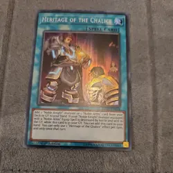 YUGIOH HERITAGE OF THE CHALICE SECRET RARE 1ST EDITION NEAR MINT MP19-EN224 - Image 1