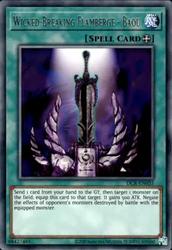 Wicked-Breaking Flamberge - Baou - Rare DCR-EN035 - NM - YuGiOh - Image 1