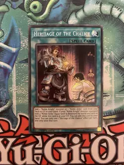 Yugioh Heritage Of The Chalice MP19-EN224 1st edition Prismatic secret rare NM - Image 1