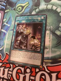 Yugioh Heritage Of The Chalice MP19-EN224 1st edition Prismatic secret rare NM - Image 2