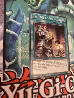 Yugioh Heritage Of The Chalice MP19-EN224 1st edition Prismatic secret rare NM - Image 3