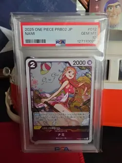 2025 ONE PIECE JAPANESE PRB02-PREMIUM BOOSTER #012 NAMI PSA 10 - Image 1