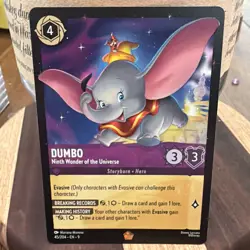 Disney Lorcana Dumbo Ninth Wonder of the Universe 45/204 EN 9 Normal Non-Foil - Image 1