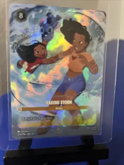 Raging Storm Winterspell Disney Lorcana Enchanted Holo 225/204 - Image 2