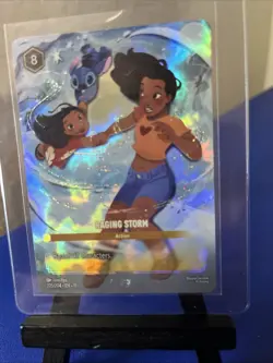 Raging Storm Winterspell Disney Lorcana Enchanted Holo 225/204 - Image 3