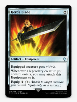 Hero's Blade [Commander: Final Fantasy] MTG Magic - NM/M - Image 1