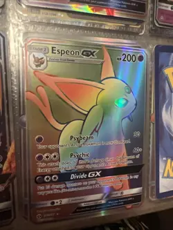 Espeon GX 152/149 Secret Rare Sun & Moon Base Pokemon Card - Image 1