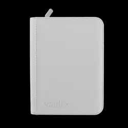 Vault X White Edition 4 Pocket Exo-Tec Zip Binder 160 Card Album New Free Ship - Image 1