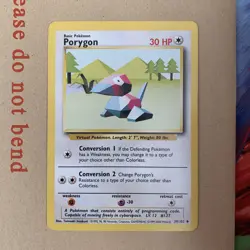 Porygon 39/102 Base Set 1999-2000 4th Print Pokemon Card WOTC - LP - Image 1