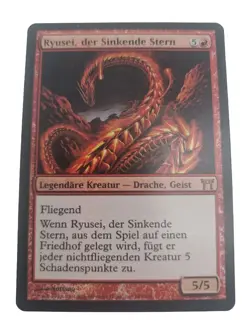 ⚡MTG Ryusei der Sinkende Stern FOIL Kamigawa Selten Sammler Sammlung TCG Magic⚡ - Image 1