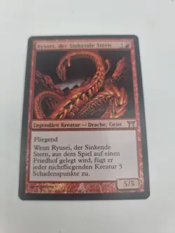 ⚡MTG Ryusei der Sinkende Stern FOIL Kamigawa Selten Sammler Sammlung TCG Magic⚡ - Image 2