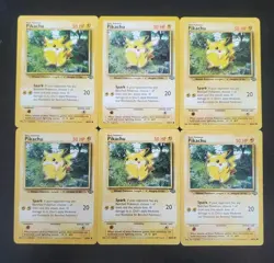 Pokemon Pikachu 60/64 Jungle Unlimited 6 Card Lot - Image 1