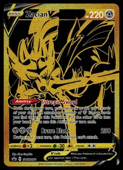 Pokemon Card - Zacian V Sword & Shield SWSH076 Holo Promo - Image 1