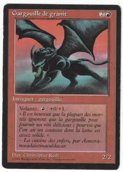 ►Magic-Style◄ MTG - Granite Gargoyle - French Revised FBB - Played - Image 1