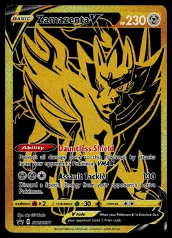 Pokemon Card - Zamazenta V Sword & Shield SWSH077 Holo Promo - Image 1