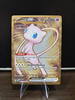 Pokemon TCG Mew EX Metal Gold NM 205/165 Scarlet & Violet 151 Promo Card - Image 1