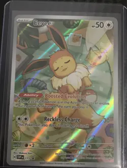 Pokemon TCG Eevee Prismatic Evolutions Black Star Promo Card ETB #173 - Image 1