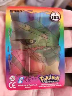 2004 Pokemon Advanced Rayquaza Lenticular Card #103-Made in Italy by Panini - Image 1