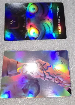 McDonald's Kpop Demon Hunter Card Rumi & Jinu Hands Holo Ultra Rare & Top Loader - Image 1