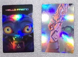McDonald's Kpop Demon Hunter Card Rumi & Jinu Hands Holo Ultra Rare & Top Loader - Image 2