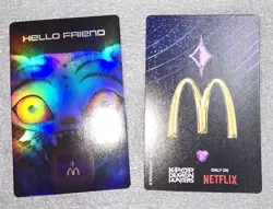 McDonald's Kpop Demon Hunter Card Rumi & Jinu Hands Holo Ultra Rare & Top Loader - Image 3